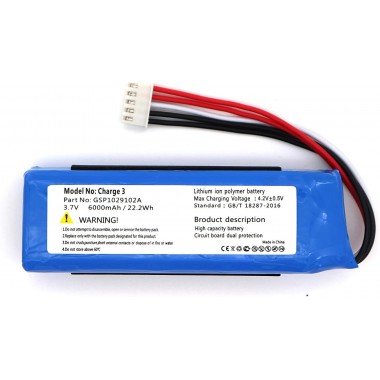JBL Charge 3 Bluetooth Hoparlör 3.7v 6000 mah Soketli GSP1029102A Batarya
