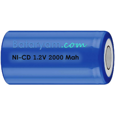 Ni-Cd  SUB C 2000mAh Endüstriyel Hücre
